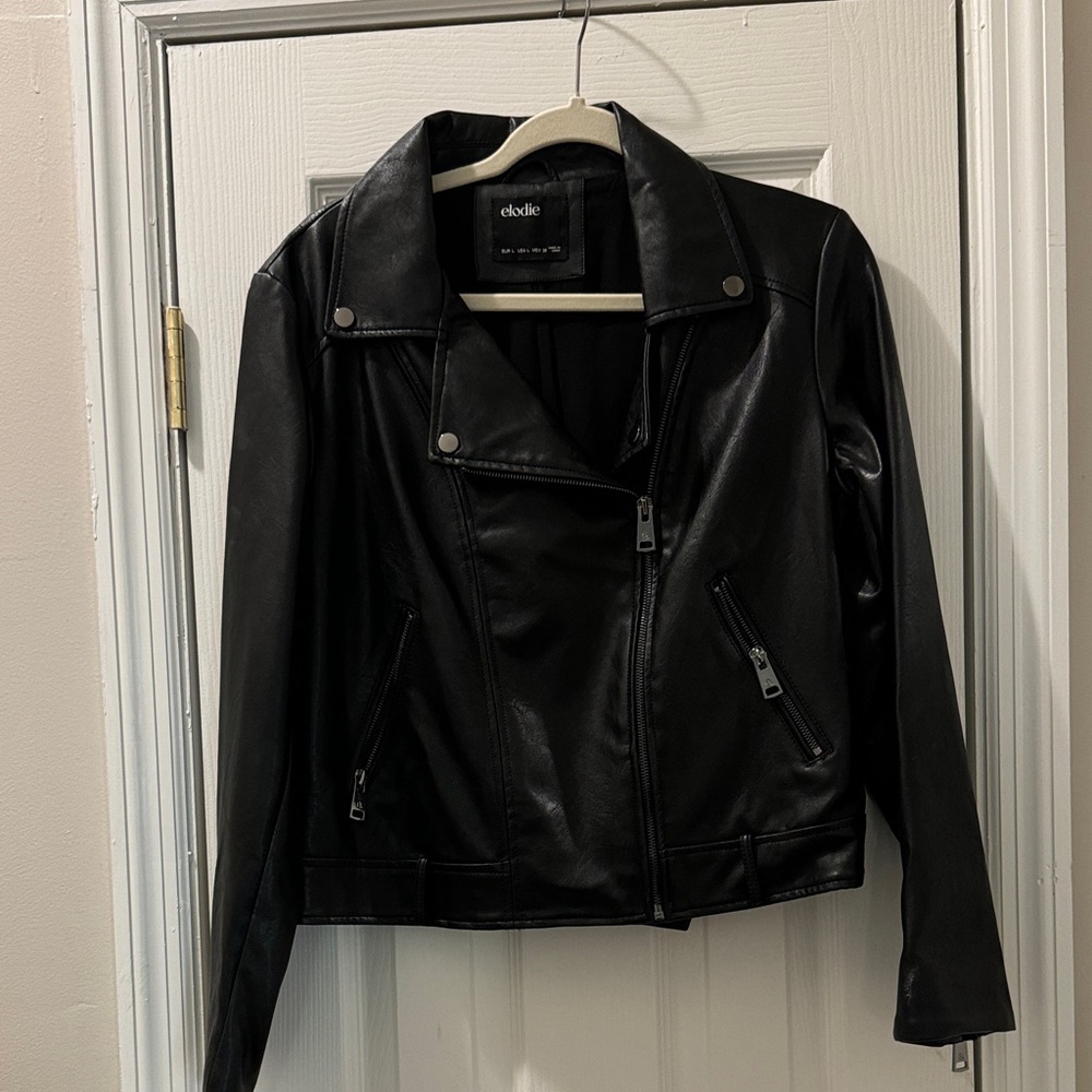 Elodie Women's Black Leather Jacket